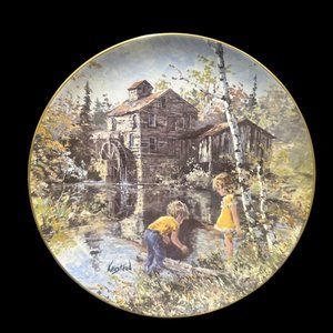 Vintage Collector Plate "Do They Bite" by Keirstead,